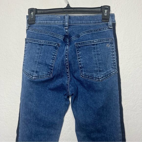 Rag & Bone Mazie Skinny Jeans With Side Stripe In Igloo/blue - Picture 6 of 11